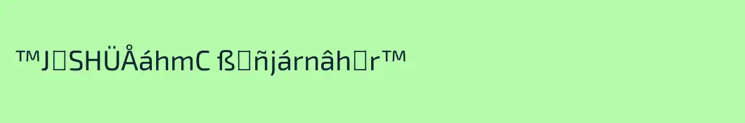 ™JΦSHÜÅáhmC ßαñjárnâhΦr™